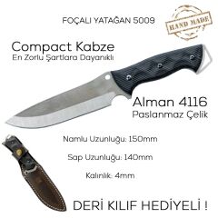 Foçalı 5009 Yatağan El Yapımı 29cm Kompakt Av Kamp Bıçağı