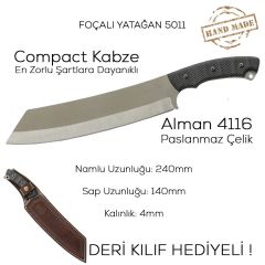 Foçalı 5011 Yatağan El Yapımı 38cm Kompakt Av Kamp Bıçağı
