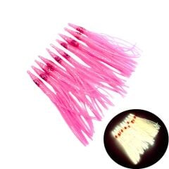 Ebisu Slim Octopus 80mm Silikon Ahtapot - Pink Glow (1 Adet)