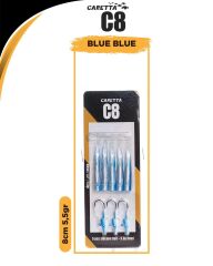 Caretta C8 8cm 5.5gr Lrf Silikon Yem Blue Blue