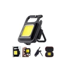 Foçalı Çok Fonksiyonlu Usb Şarjlı Fener