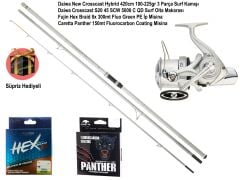 Daiwa Crosscast SÜPRİZ HEDİYELİ Tam Takım Surf Olta Seti