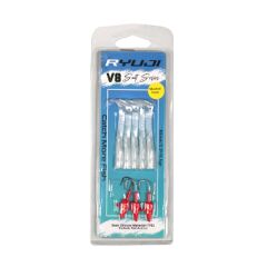 Ryuji V8 8cm 5,5gr LRF Silikon Yem Red Head White Silver