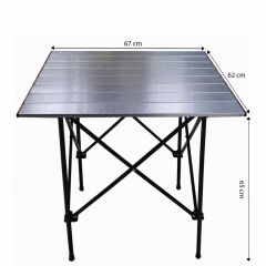 Gray Wolf Alüminyum Katlanır Kamp Masası (Taşıma Çantalı) ALM101