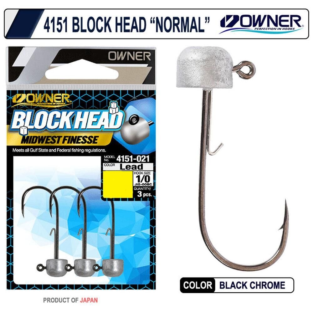 Owner 4151 Block Head Lrf Jighead - 3,6gr