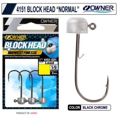 Owner 4151 Block Head Lrf Jighead - 3,6gr