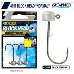 Owner 4151 Block Head Lrf Jighead - 5,4gr